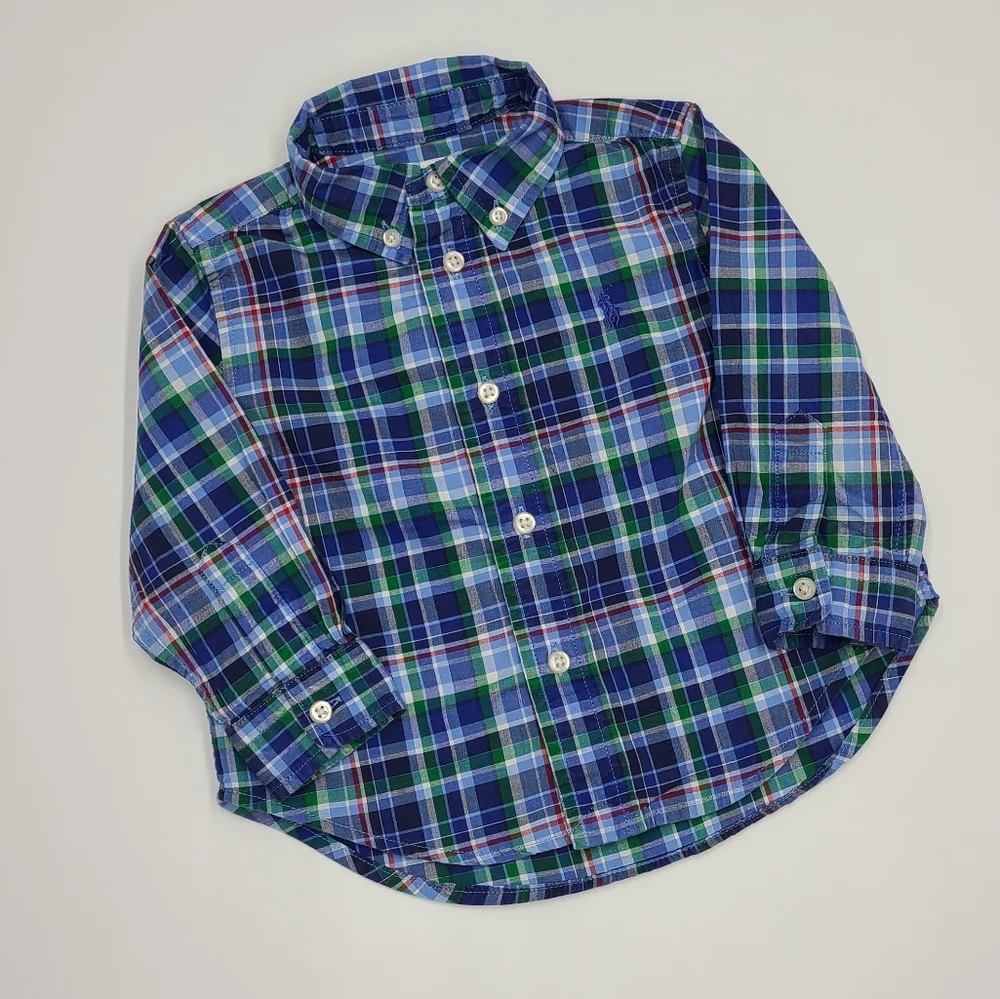 Ralph Lauren baby boy button down shirt 12 months